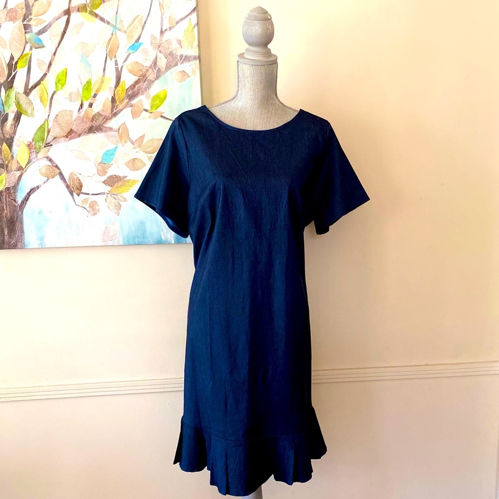 AGNES ORINDA 💙BLUE💙 SLIP ON DRESS PLUS SIZE 1X 🌟NWT🌟